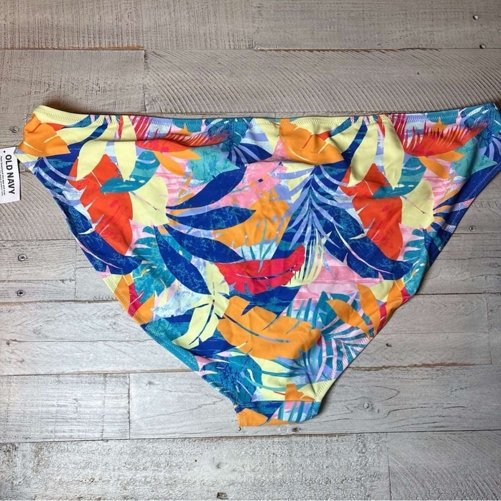 Floral Bikini Bottom Blue Red Yellow Pink Old Navy Woman's Size 3X NWT! - Picture 6 of 15